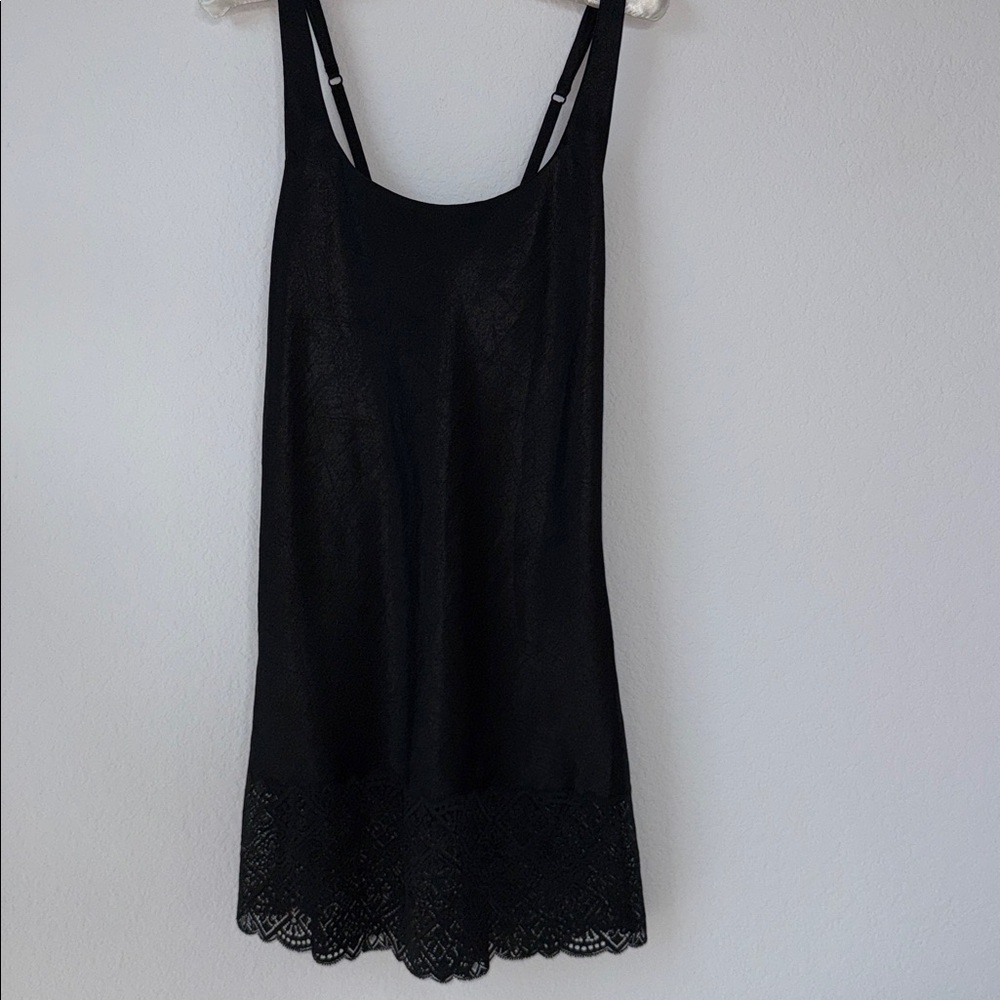 Victoria'sโ Secret Silver Satin Slip